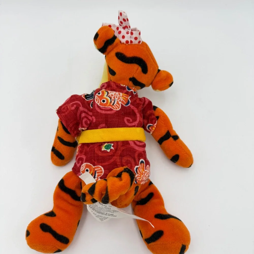Rare Vtg 1987 Exclusive Disney Parks Tokyo Japan Kimono Tigger Bean Bag Plush 8